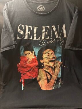 Selena Quintanilla Si Una Vez Graphic T-Shirt Unisex XL Black Official Merch.
